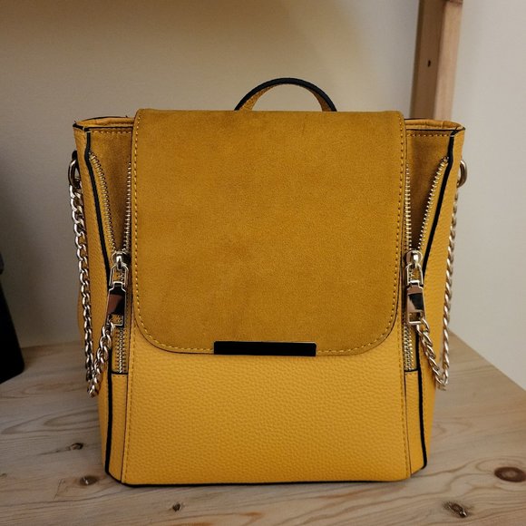 2 for 1 Aldo Camo Leather and Call It Spring Yellow BackpackPurses - Picture 3 of 3